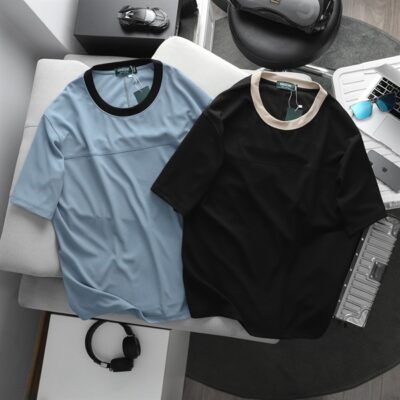 Áo thun big size unisex phối đường may, vải tổ ong mắt chim (Mẫu 20)