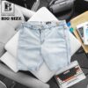 Big Men- Quần short jean tông xanh nhạt thời trang năng động bigsize nam 80- 130 kg_ mã 458