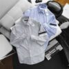 Áo sơ mi tay dài vải oxford sọc dọc thời trang bigsize nam< 130 kg