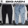 Quần jean dài màu đen túi hộp thời trang cỡ đại bigsize nam < 140kg