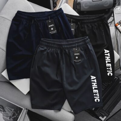 [Big Men] Quần short thun thể thao in phản quang Athletic bigsize nam 80- 135 kg