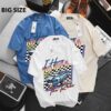 [ Big Size 85- 135 kg] Áo thun cotton bigsize nam in xe No Idea thời trang Big Men