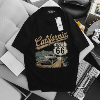 [Big Men] Áo thun cotton in hình thời trang cỡ đại bigsize nam < 140kg- California