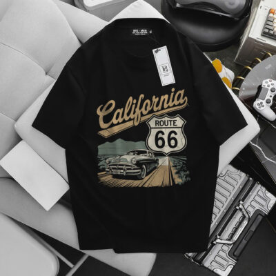 [Big Men] Áo thun cotton in hình thời trang cỡ đại bigsize nam < 140kg- California