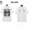 [ Big Men] Áo thun polo bigsize nam màu trắng in L A 98 hai mặt thời trang 85- 135 kg
