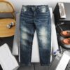 Quần jean dài nam bigsize màu xanh wash thời trang< 130 kg - 417