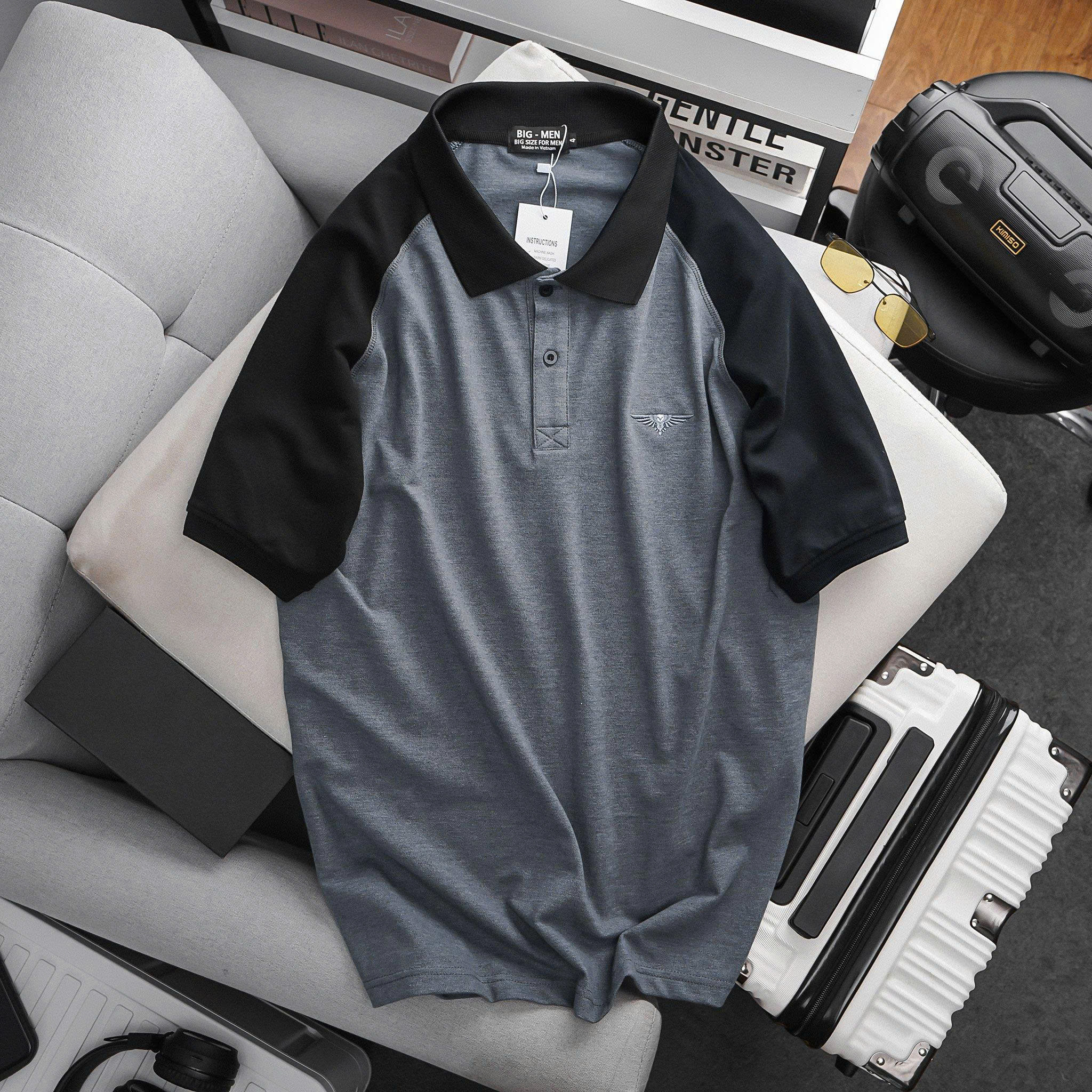SALE 149K- Áo thun polo cotton thời trang bigsize nam cỡ đại < 140kg