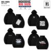BIG MEN- Áo khoác hoodie chất nỉ cua in chữ thời trang bigsize nam 90- 140kg